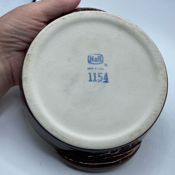 Vintage Hall 1154 Escargot dish. Beautiful glazed pottery. Thick and heavy. Perf - Picture 3 of 7